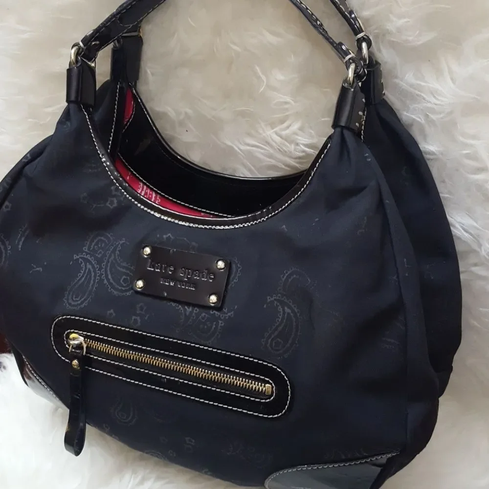 Kate Spade NY Nylon Leather Hobo